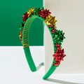 Christmas Red Green Jingle Bell Wraped Headband 6W6HBD363