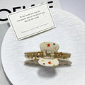 Colorful Flower Hair Claw - DippedShop Wholesale - #4355