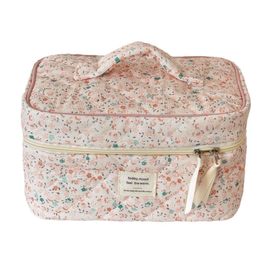 Flower Print Makeup Bag - DippedShop Wholesale - #5955