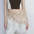 Colorful Beely Dance Sequin Tassel Triangle Hip Scarf 6W1SL18