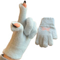 Butterfly Print Touchscreen Knit Gloves - DippedShop Wholesale - #0259