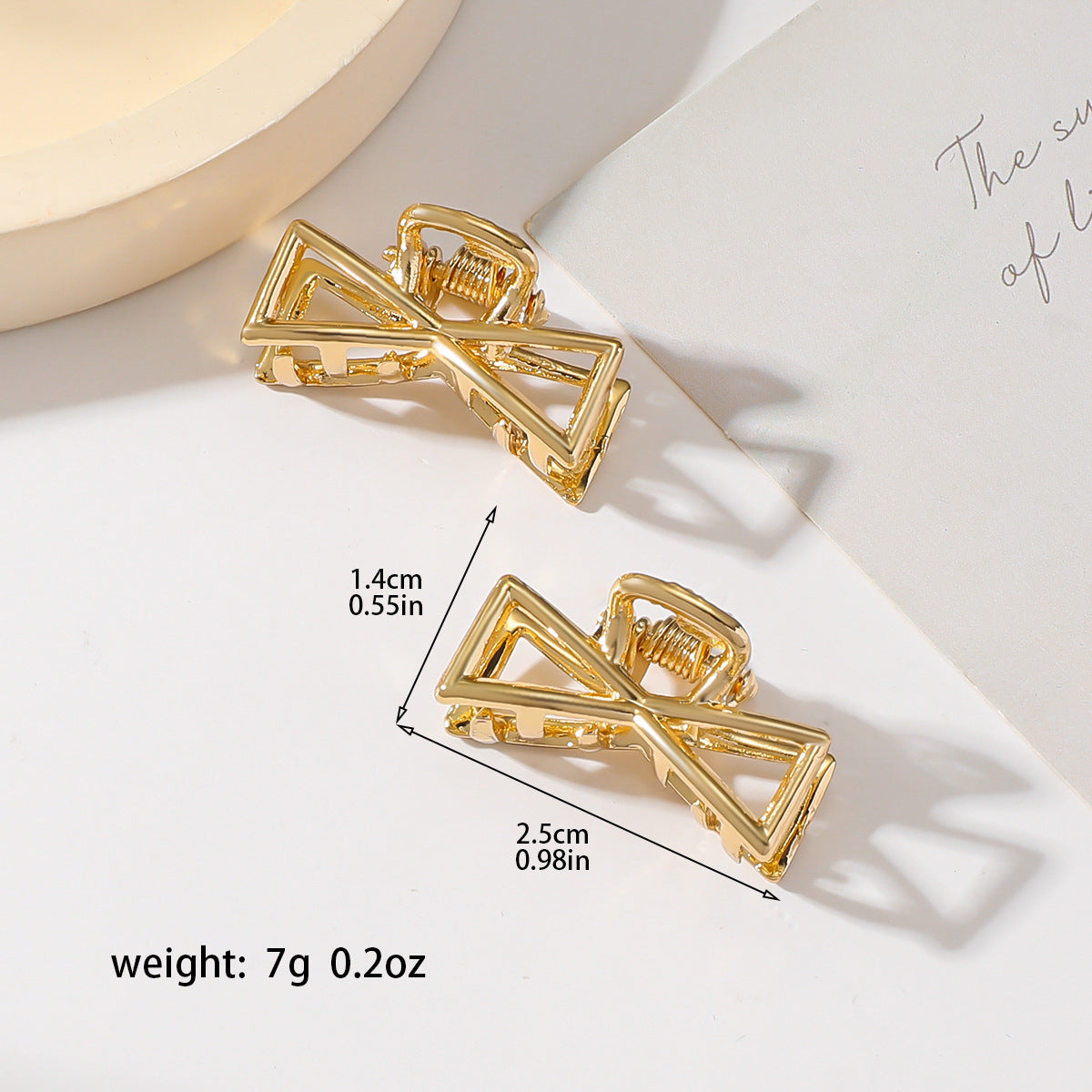 Gold Butterfly Hair Claw - DippedShop Wholesale - #5811
