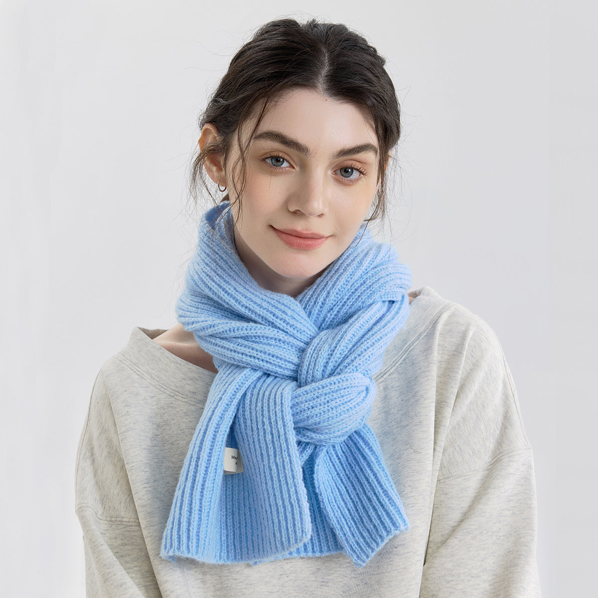 Versatile Knit Imitation Cashmere Scarf 6W6NSW251