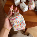 Chic Floral Print Quilted Shell Coin Purse 6S10BWB148