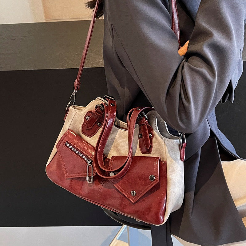 Vintage Punk Utility Multi-Pocket Tote - DippedShop Wholesale - #1395