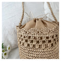 Straw Woven Bucket Bag - DippedShop Wholesale - #8755
