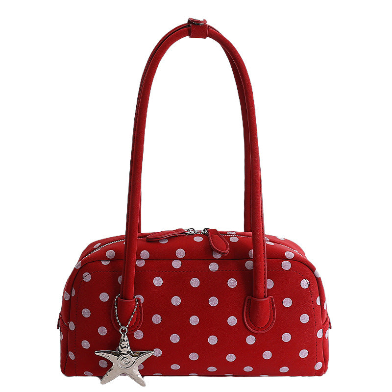 Cute Polka Dots Handbag Shoulder Bag 6W10BBG1898