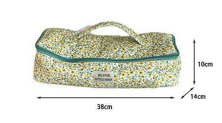 Simple Floral Large Capacity Portable Cosmetic Bag 6S10BOB1030