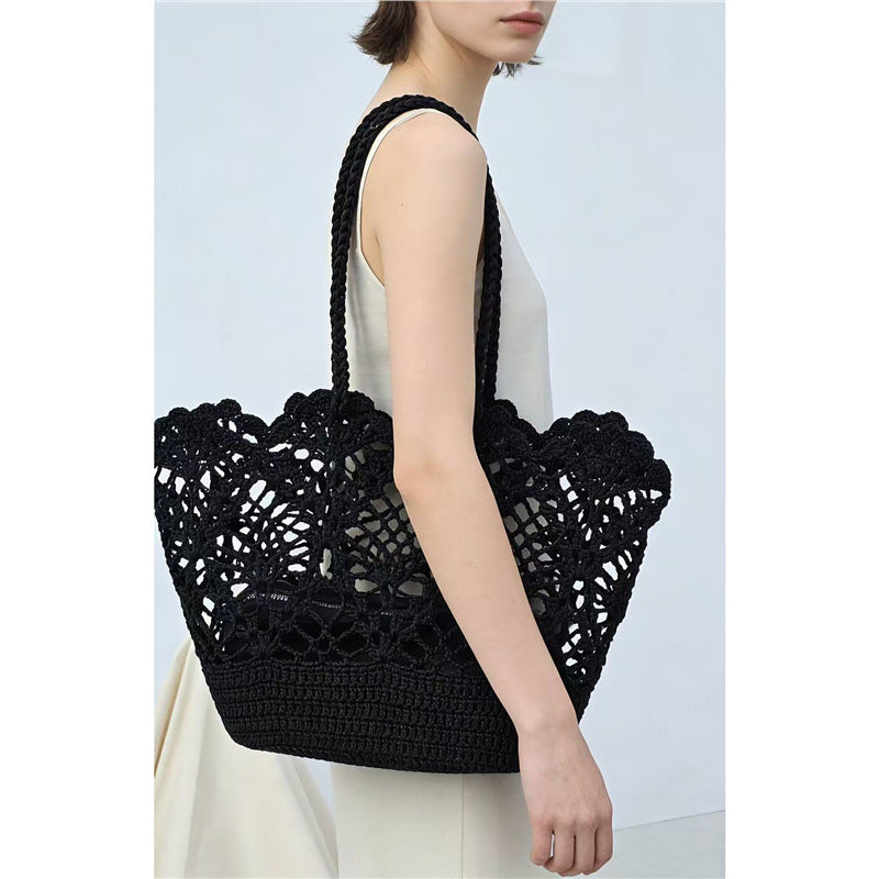 Hand-woven Hollow Beach Tote - DippedShop Wholesale - #7363