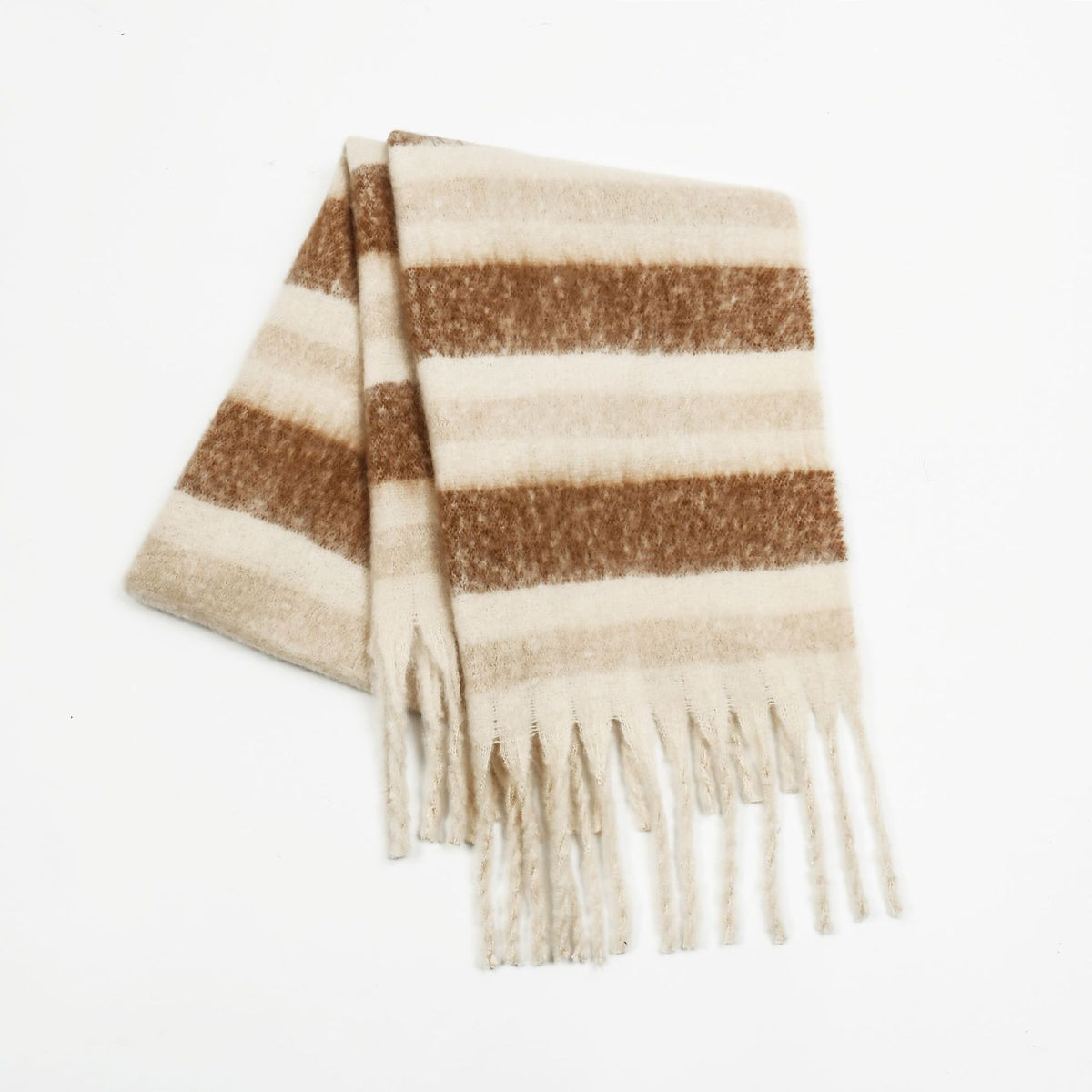 Plush Color Block Scarf - DippedShop Wholesale - #5763