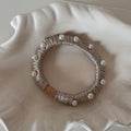 Stylish Pearl Stain High Elastic Scrunchies 6W6HSR513