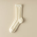 Thickened Cable Knit Winter Crew Socks 6W8FSO883