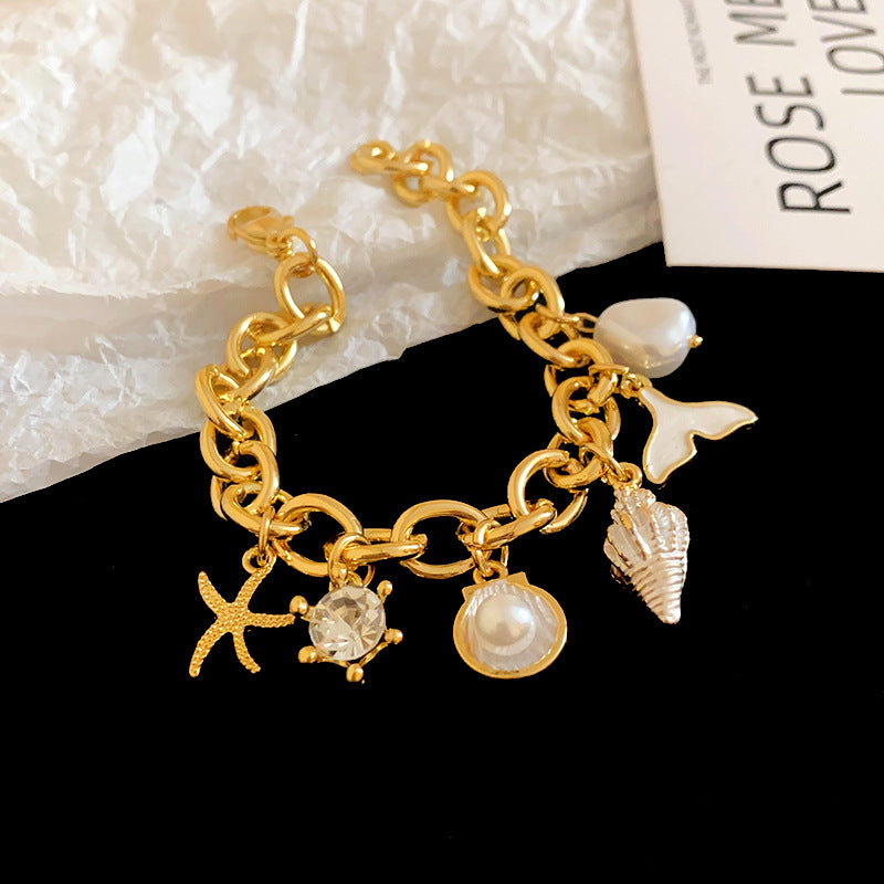 Chunky Starfish Shell Charm Li - DippedShop Wholesale - #0115