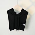 Casual Solid Color Sweater Knit Shawl Wrap 6W6NSC61
