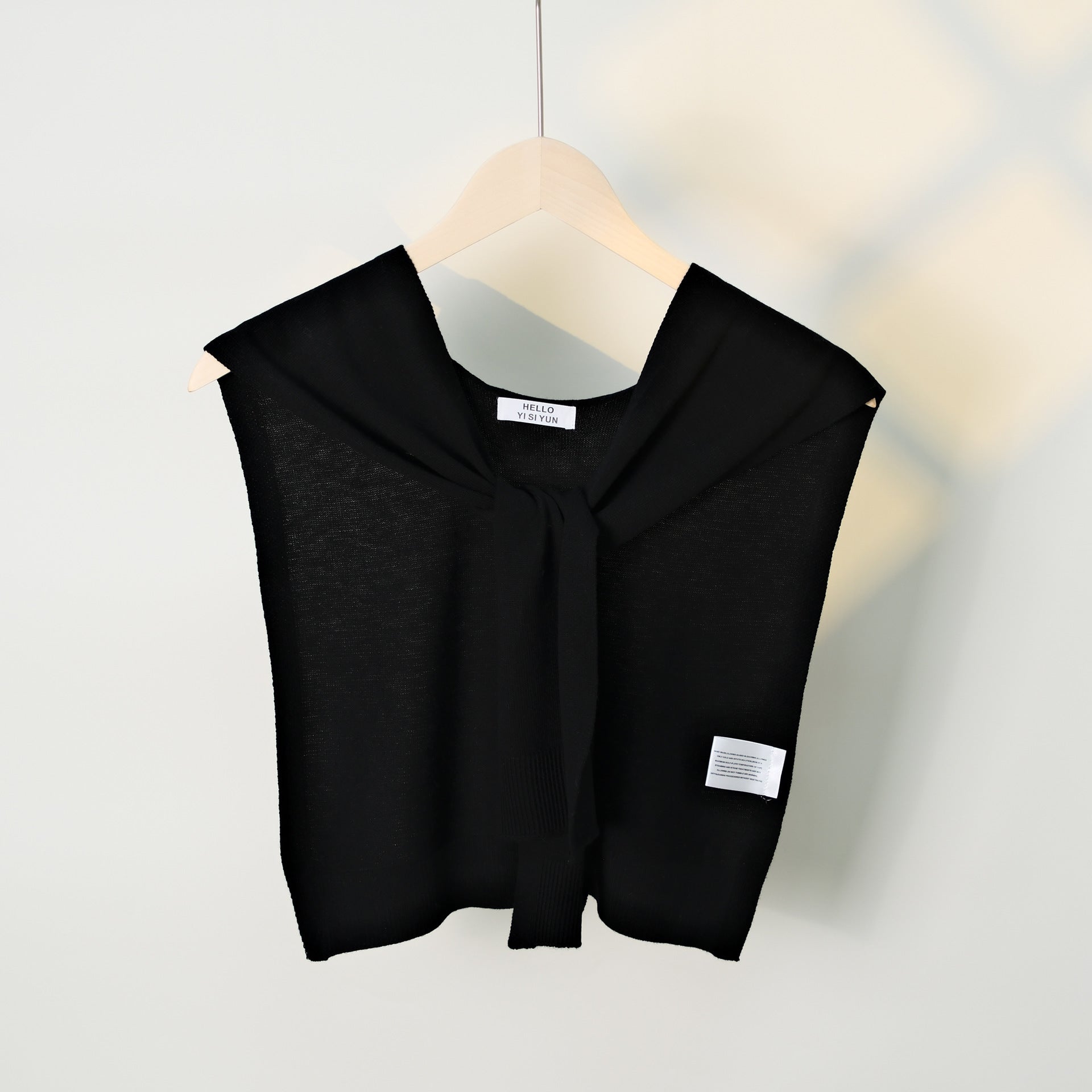 Casual Solid Color Sweater Knit Shawl Wrap 6W6NSC61
