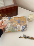 Vintage Floral Embossed Portable Makeup Bag MK2BW6W10BOB402