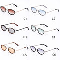 Retro Oval Metal Sunglasses - DippedShop Wholesale - #7635