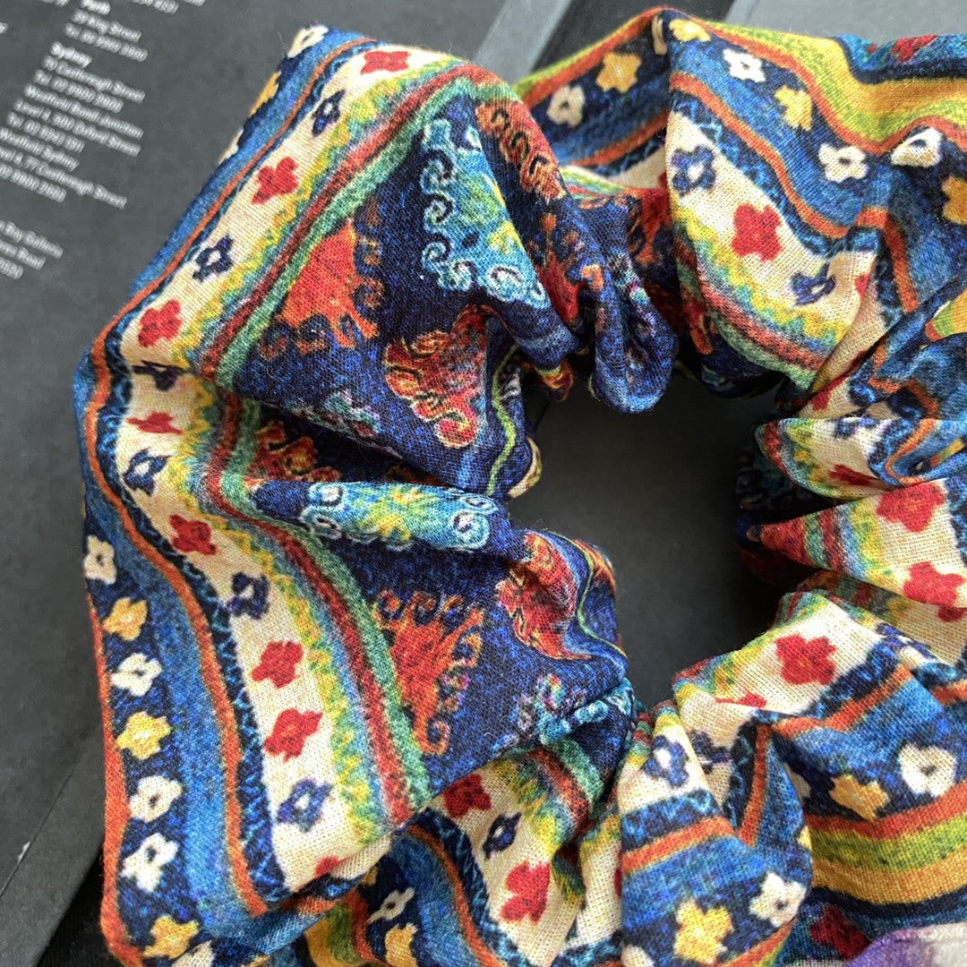 Floral Elastic Hair Scrunchie - DippedShop Wholesale - #9299