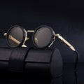 Metal Round Polarized Sunglasses - DippedShop Wholesale - #2435