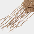 Boho Pearl Tassel Hollow Out Knit Beanie Cap 8BK6HAT203T