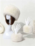 Faux Fur Headband Wrist Cuffs - DippedShop Wholesale - #0899