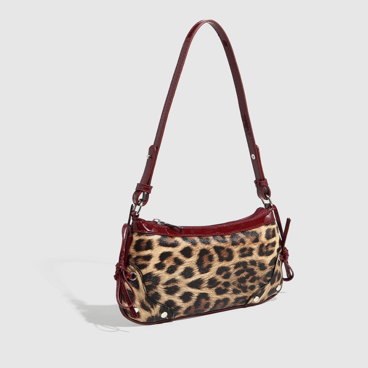Retro Leopard Print Underarm Shoulder Bag 6W10BBG1388