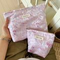 Vintage Floral Print Large Capacity Cocmetic Bag MK2BW6W10BOB384