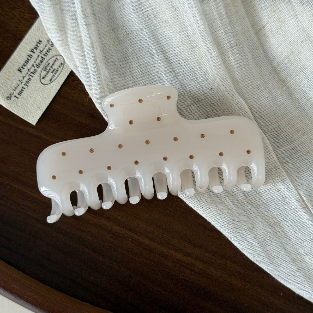 Minimalist Polka Dots Versatile Hair Claw 8AS6HCP303L