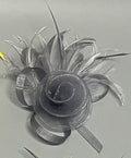 Flower Feather Fascinator Headband - DippedShop Wholesale - #3171
