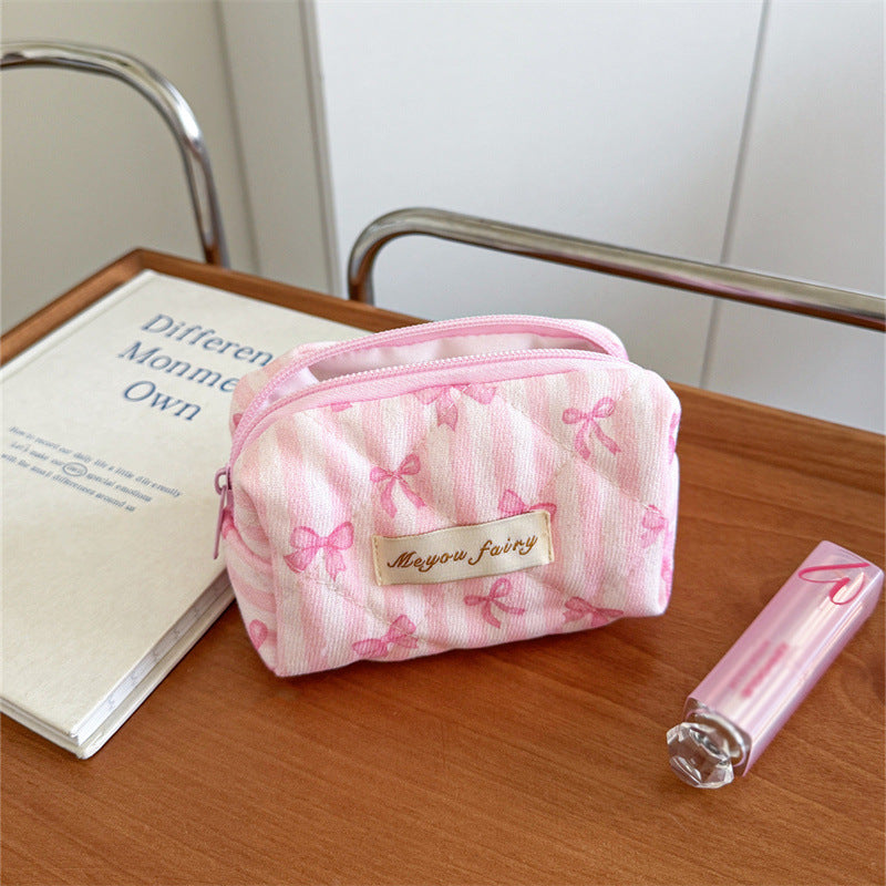 Colorful Polka Dots Quilted Shell Makeup Bag MK2BW6S10BOB123