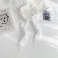 Elegant Floral Embroidered Lace Skinny Scarf MK2BW6W6NSI02