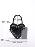 Punk Studded Heart Handbag - DippedShop Wholesale - #5443
