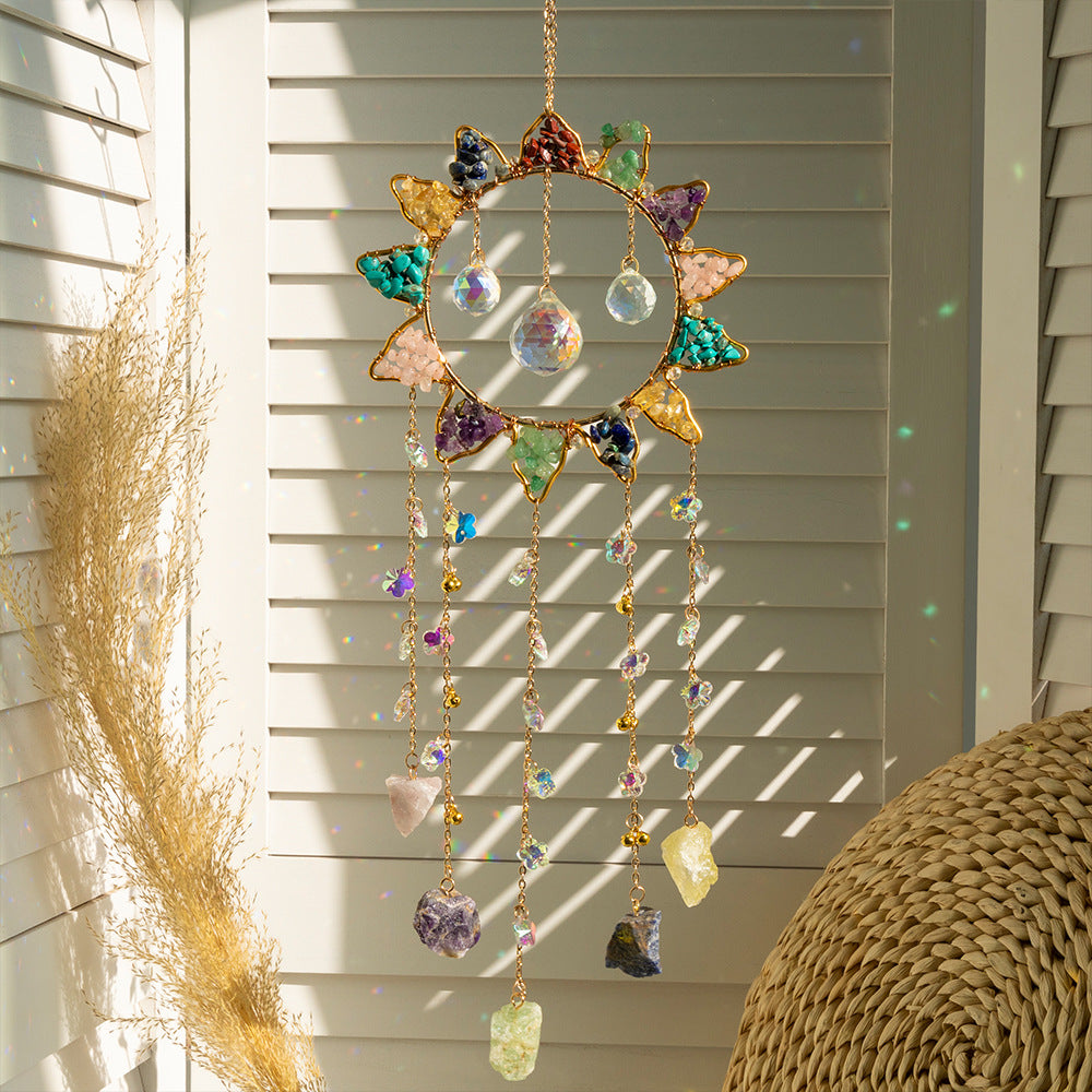 Colorful Crystal Floral Shape Dream Suncatchers MK2CZAS6H7HLS87