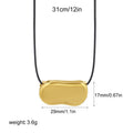 Trendy Irregualr Gold Plated Braided Cord Necklace 6W6JNC400L