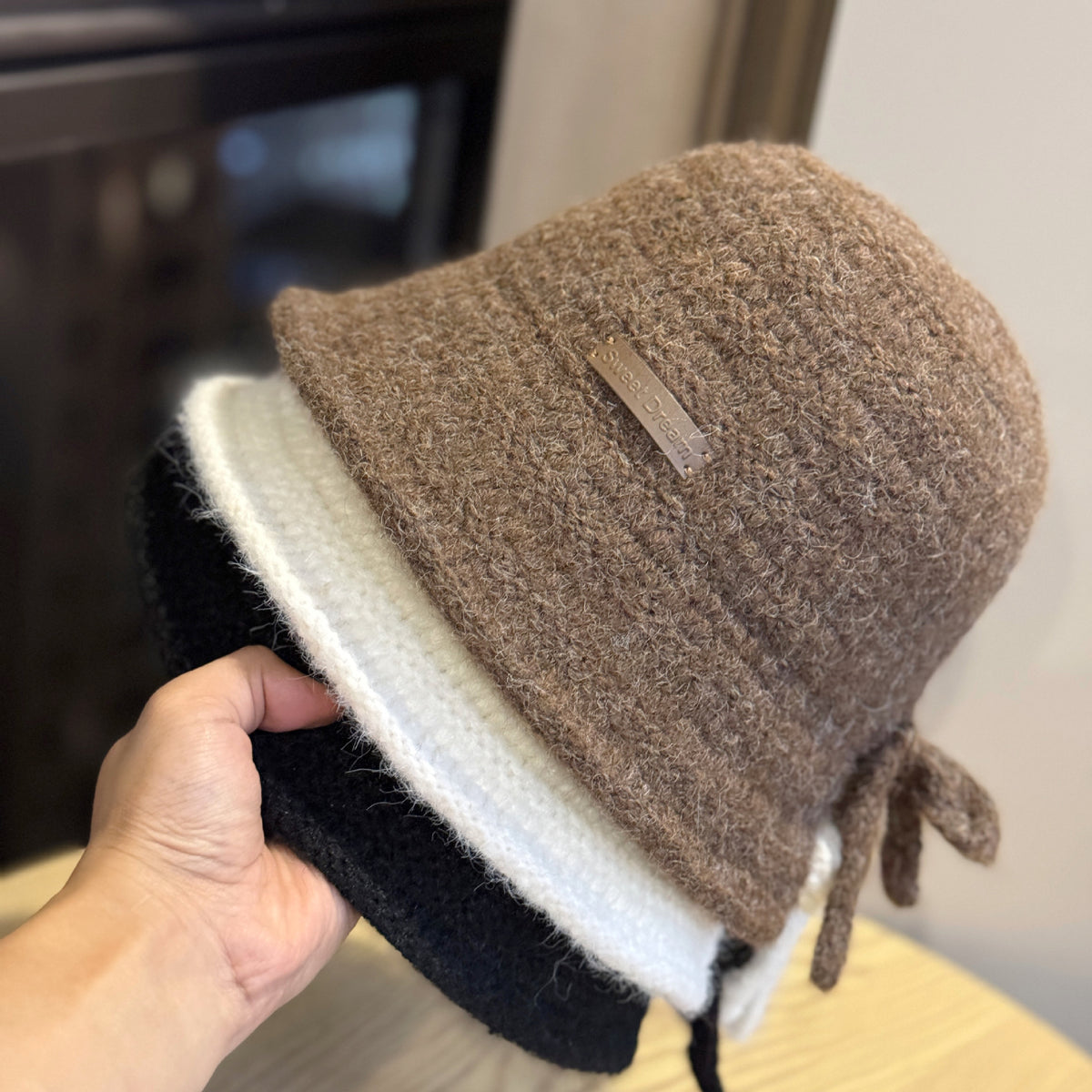 Fuzzy Knit Bucket Hat - DippedShop Wholesale - #0915