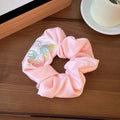 Sweet Flower Embroideries Satin Hair Scrunchies MK2BW6W6HSR68
