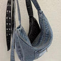 Retro Washed Crescent Shoulder Crosbody Bag 6W10BBG1394