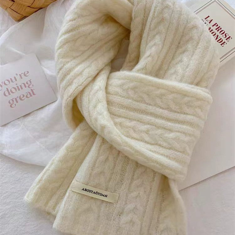 Mini Cable Knit Scarf - DippedShop Wholesale - #8115
