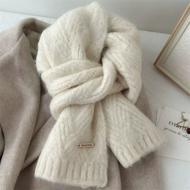 Solid Color Knit Scarves - DippedShop Wholesale - #2227