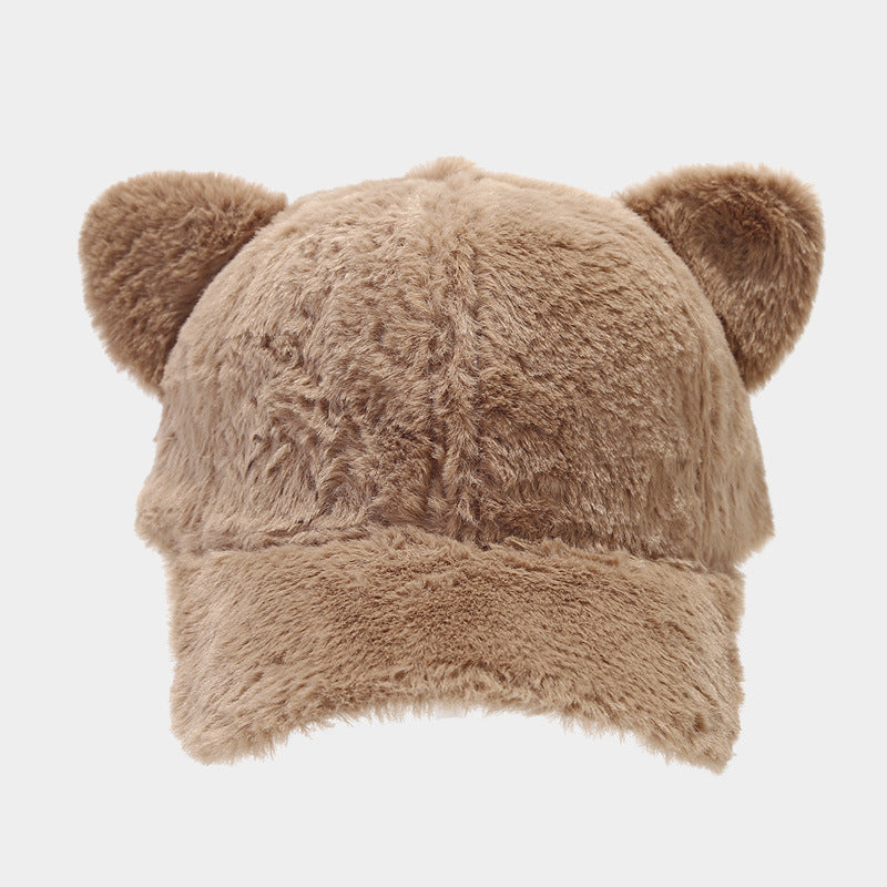 Cute Plush Cat Ears Warm Baseball Cap 6W6HAT536