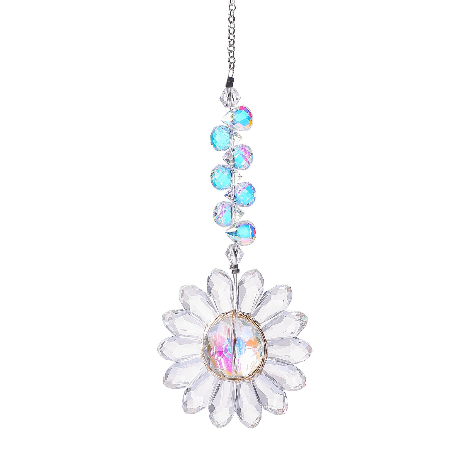 Crystal Floral Pendant Wind Chimes Suncatchers MK2CZAS6H7HLS56