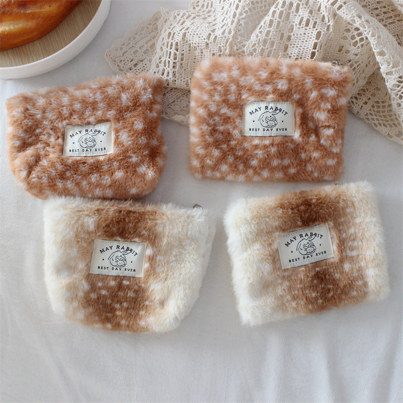 Plush Portable Cosmetic Bag - DippedShop Wholesale - #7971
