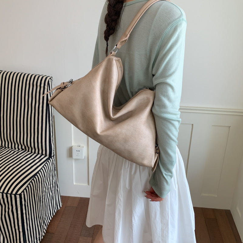 Minimalist Solid Color Large Capacity Underarm Bag 6W10BBG1378