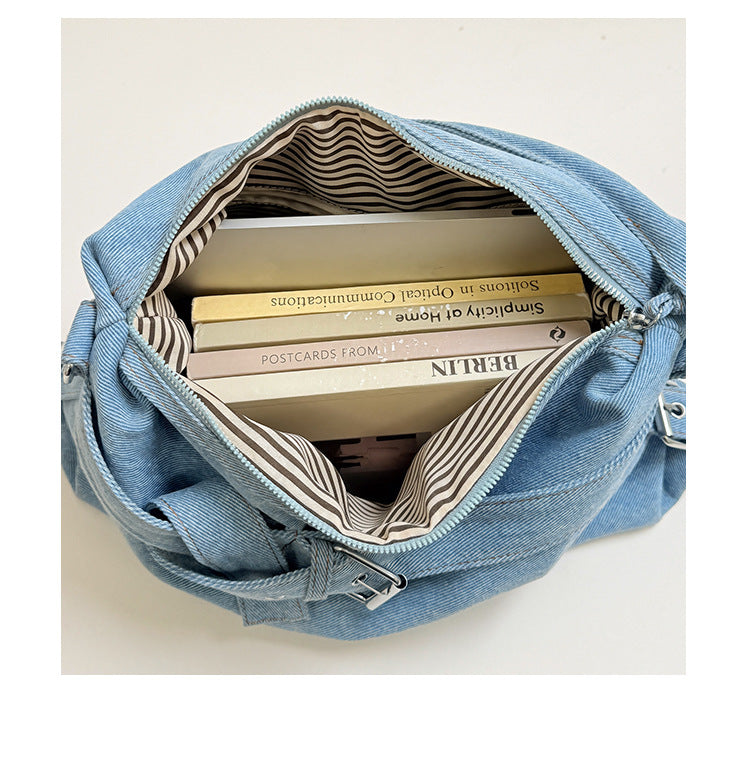 Chic Denim Large Capacity Shoulder Bag 6W10BBG1352