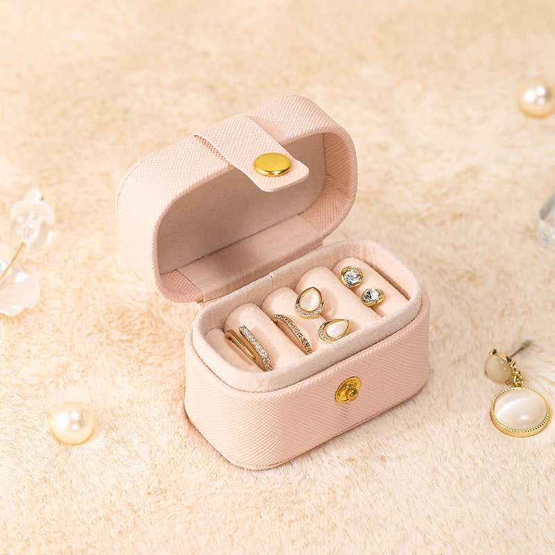 Trendy PU Leather Travel Mini Jewelry Case 6W13HSJ112