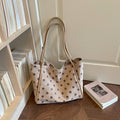 Large Polka Dot Tote Bag - DippedShop Wholesale - #6387