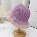 Color Block Straw Hat - DippedShop Wholesale - #2115