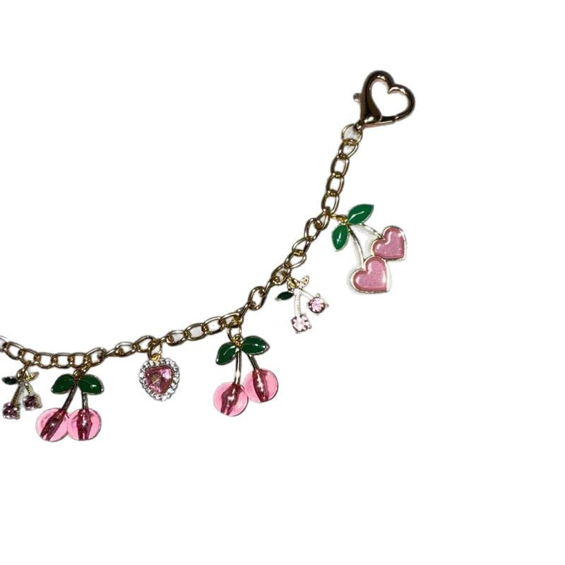 Sweet Cherry Pendant Chain Bag Charm DP25H628