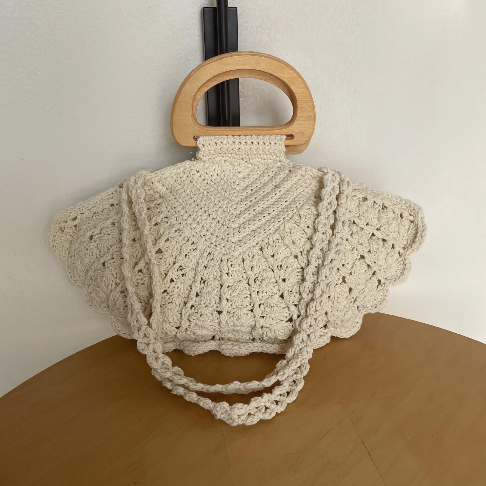 Crochet Shell Tote Bag - DippedShop Wholesale - #7059