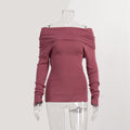 Off Shoulder Knit Top - DippedShop Wholesale - #8419